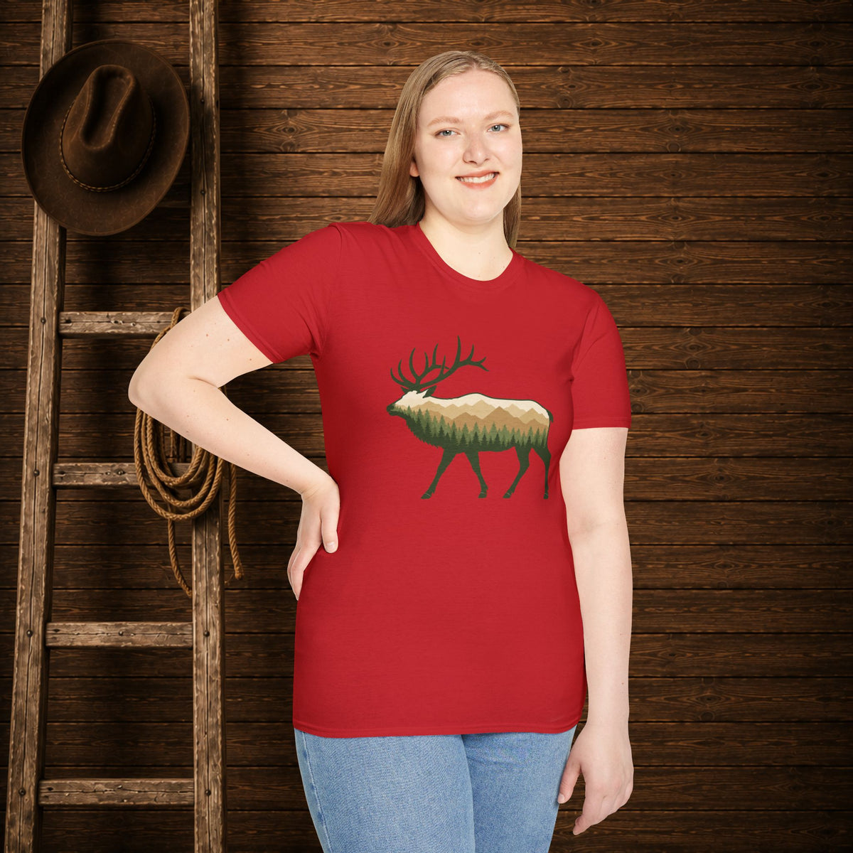 Wilderness Elk   Adult Size T-Shirt