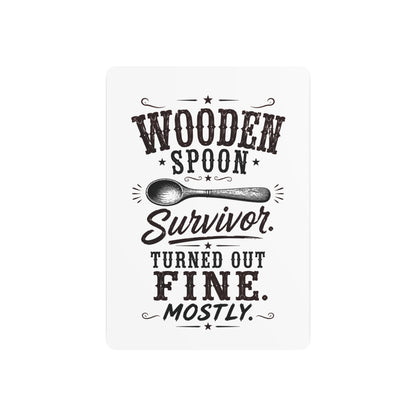 Wooden Spoon Survivor  Metal Art Sign
