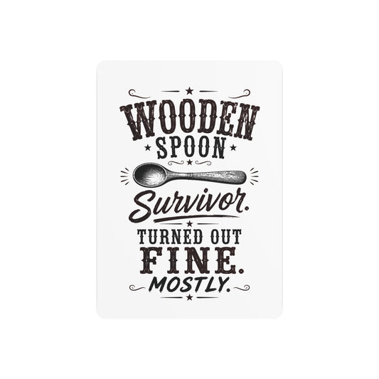 Wooden Spoon Survivor  Metal Art Sign