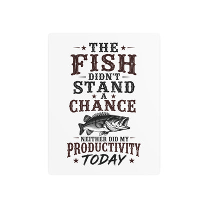 Fish Productivity  Metal Art Sign