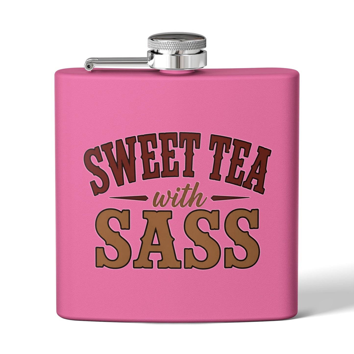 Sweet Tea Sass  Stainless Steel Flask, 6oz