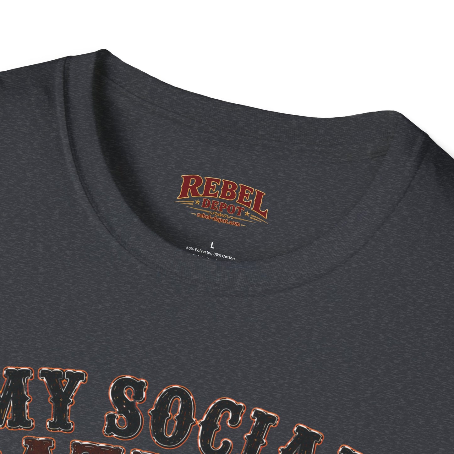 Social Battery Died  Adult Size T-Shirt
