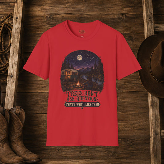 Tree's Don't Ask  Adult T-Shirt