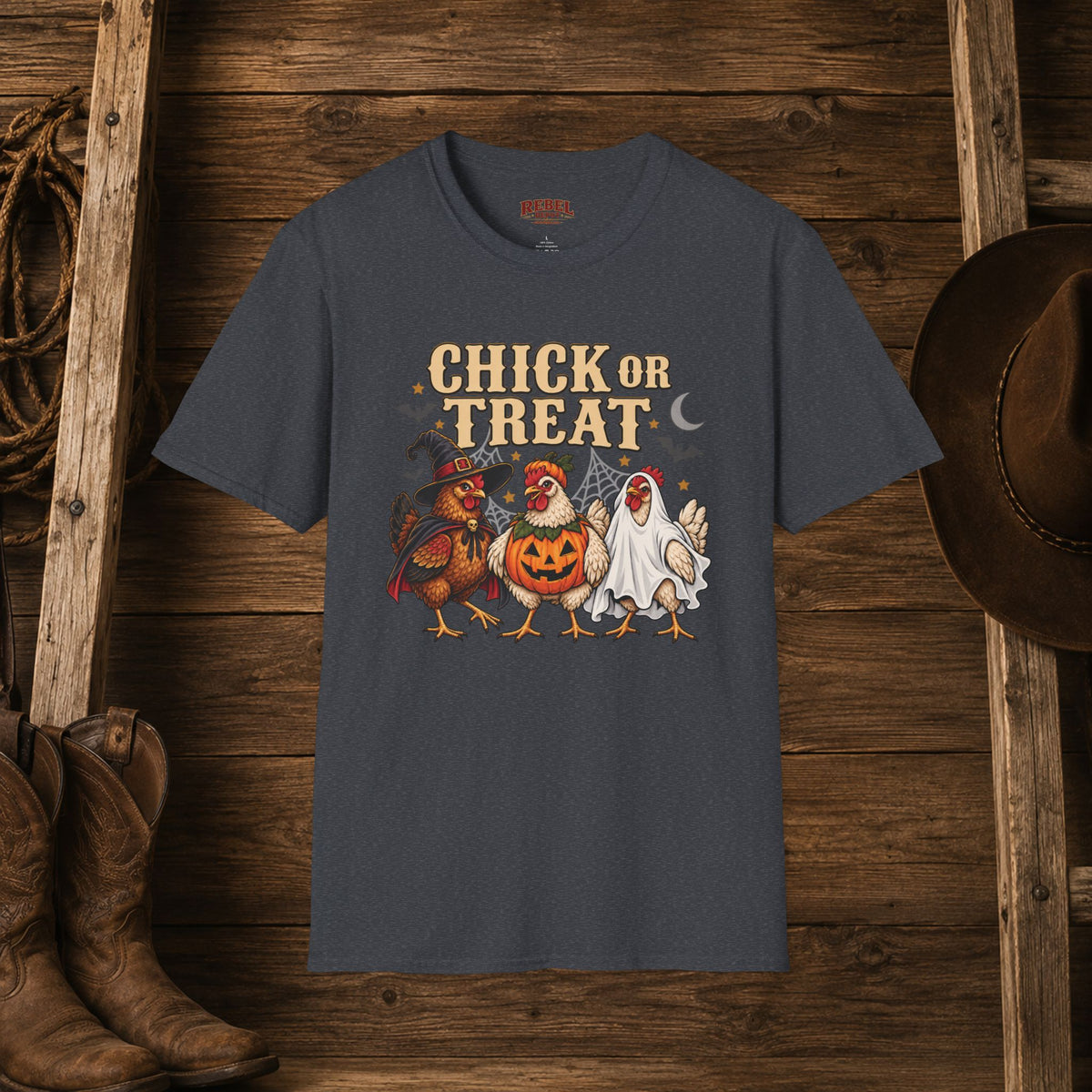 Chick Or Treat   Adult Size T-Shirt