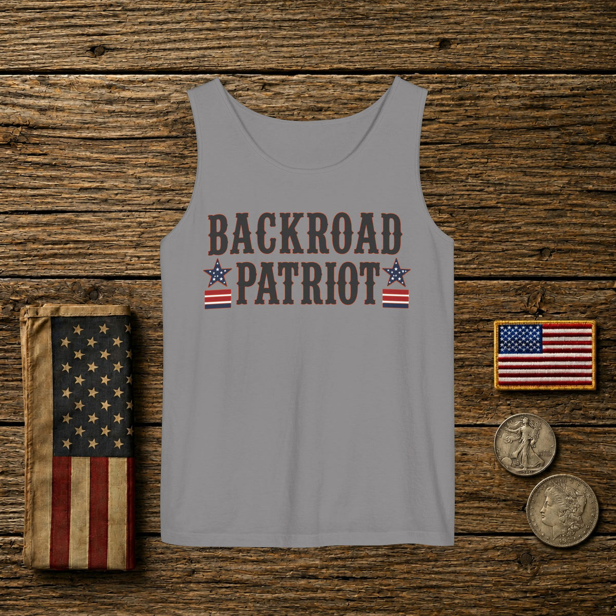 Backroad Patriot   Adult Unisex Tank Top