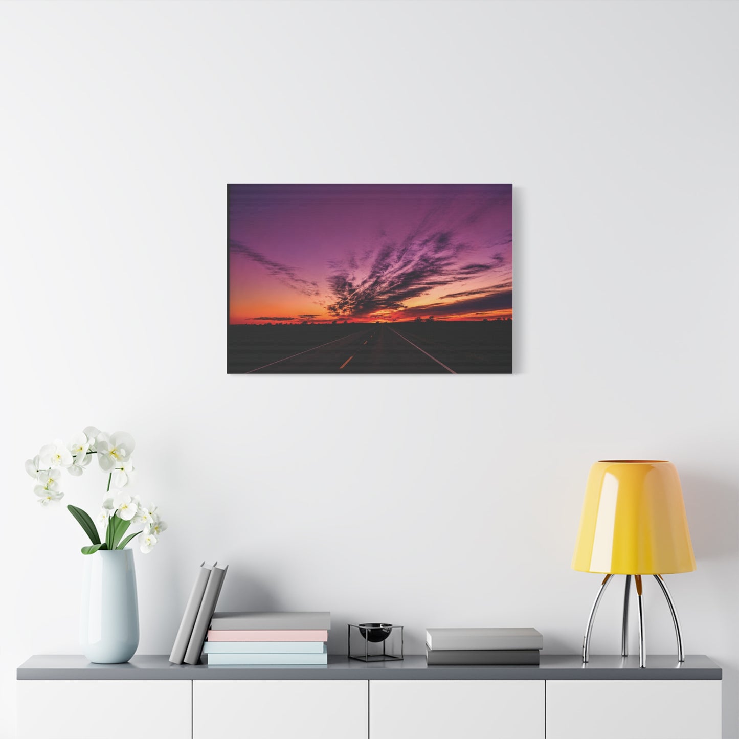 Backroad Sunset Matte Canvas