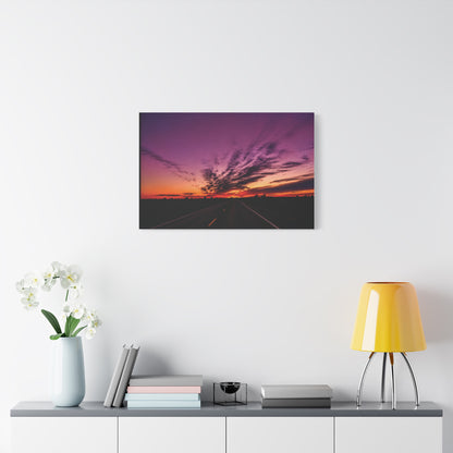 Backroad Sunset Matte Canvas