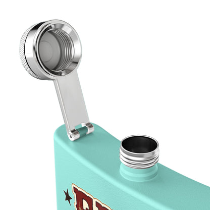 Fire Stars Flask   Stainless Steel Flask, 6oz