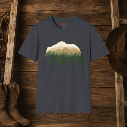Wilderness Bear   Adult Size T-Shirt