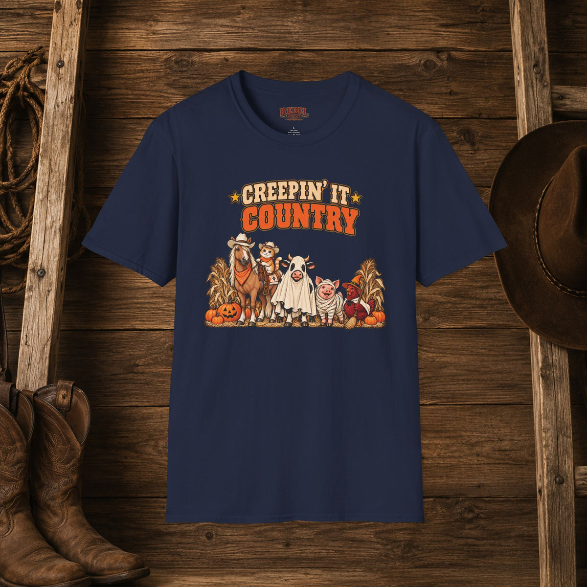 Creepin It Country   Adult Size T-Shirt