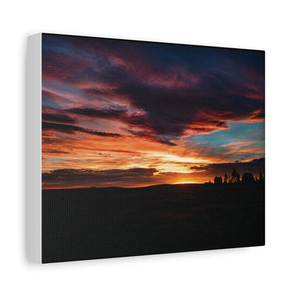 Country Sunset Matte Canvas Art