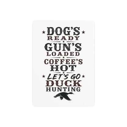 Dog Gun Duck  Metal Art Sign
