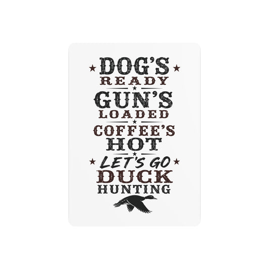 Dog Gun Duck  Metal Art Sign