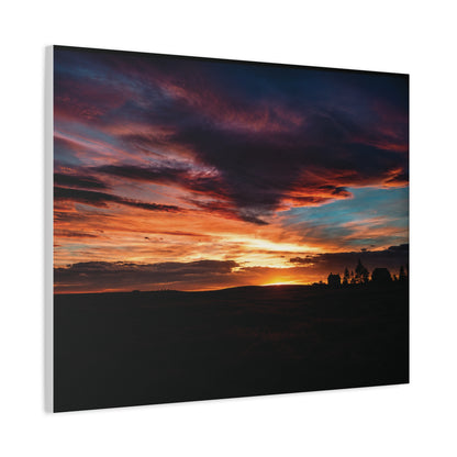 Country Sunset Matte Canvas Art