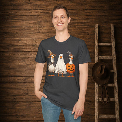 Spooky Geese   Adult Size T-Shirt