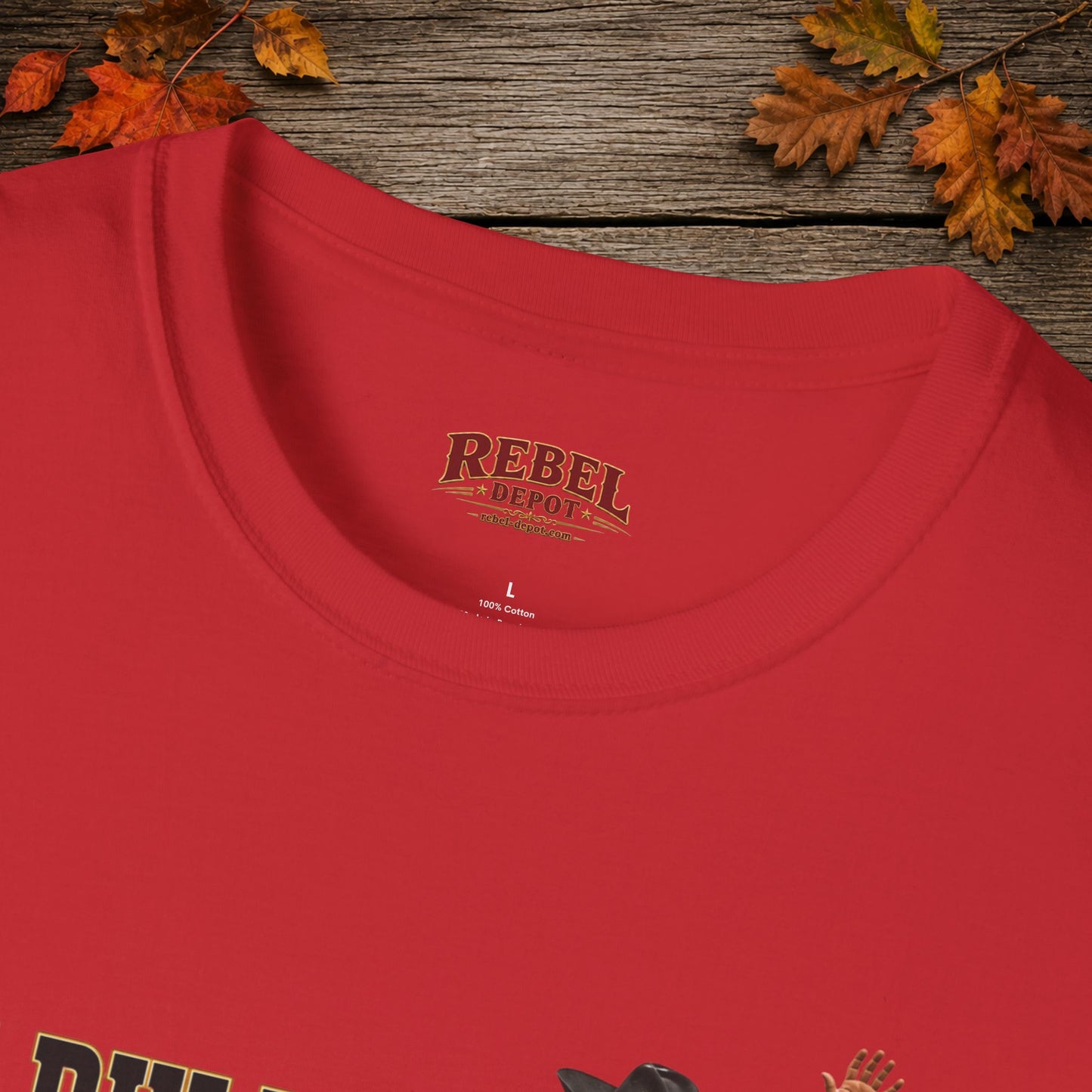 Bull Ran Out Of Time (Front)  Adult T-Shirt