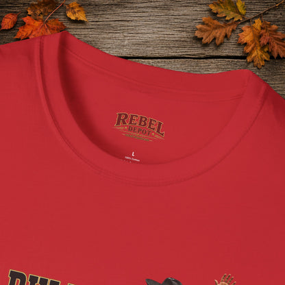 Bull Ran Out Of Time (Front)  Adult T-Shirt