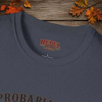 Probably An Outlaw Cowboy  Adult T-Shirt