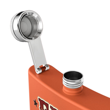 Fire Stars Flask   Stainless Steel Flask, 6oz