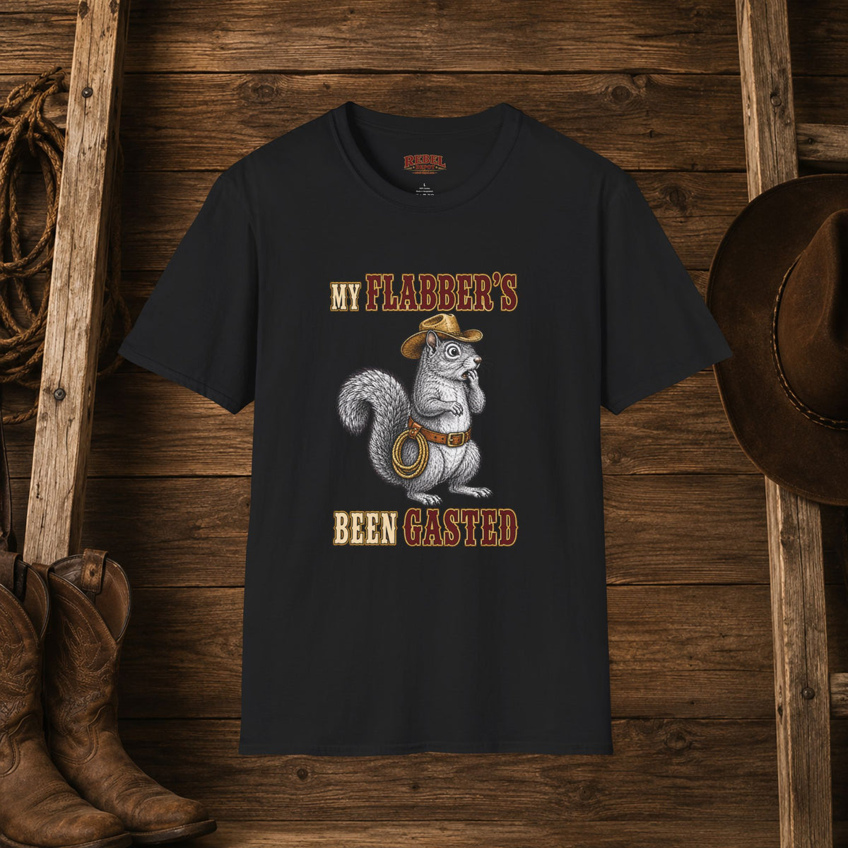 My Flabbers Been Gasted   Adult Size T-Shirt
