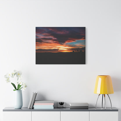 Country Sunset Matte Canvas Art