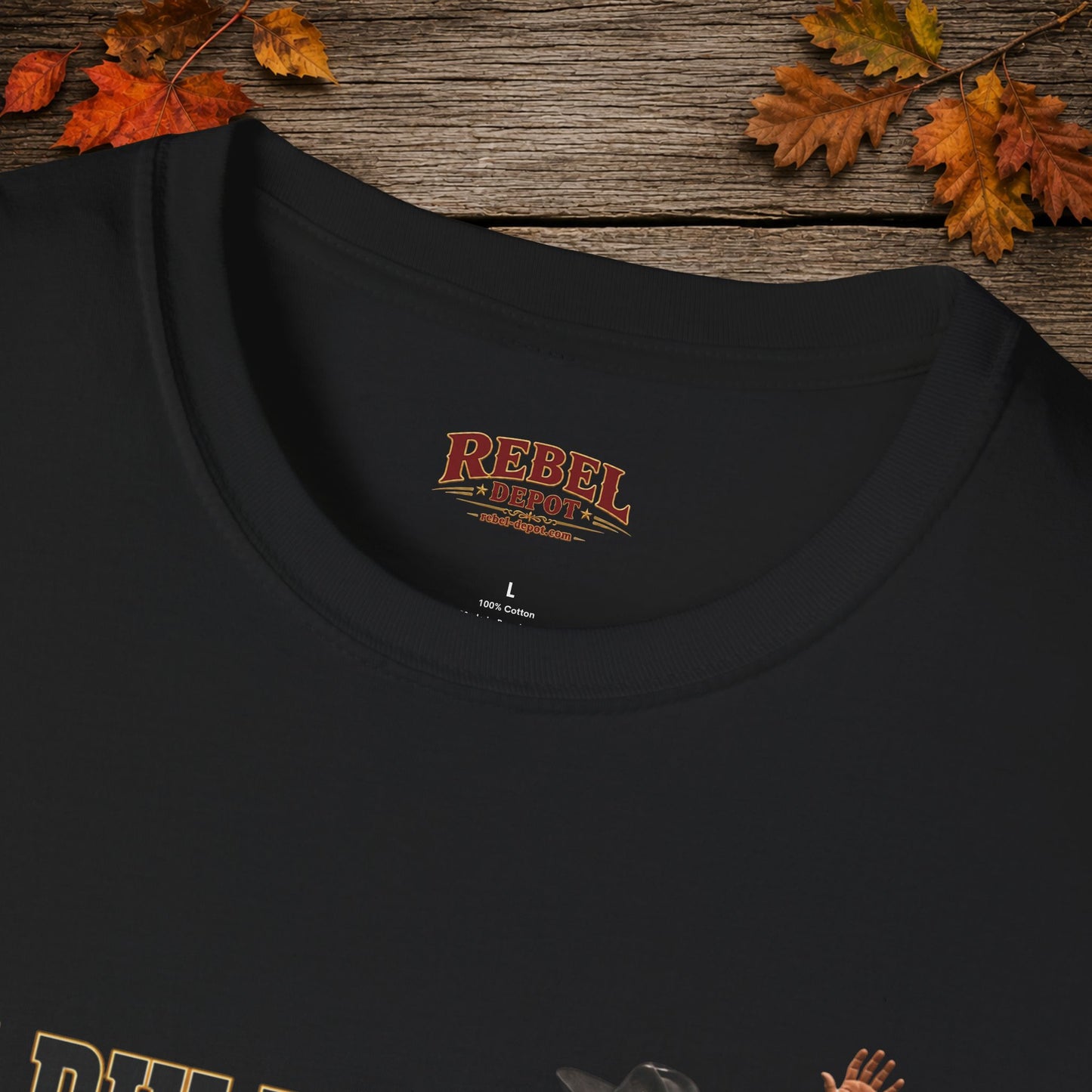 Bull Ran Out Of Time (Front)  Adult T-Shirt