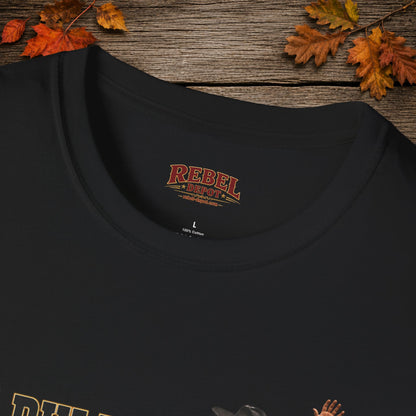 Bull Ran Out Of Time (Front)  Adult T-Shirt