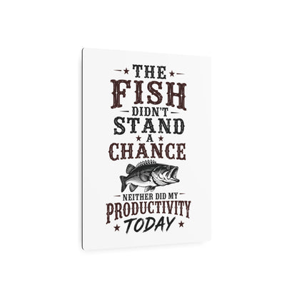 Fish Productivity  Metal Art Sign