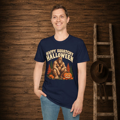 Squatchy Halloween   Adult Size T-Shirt