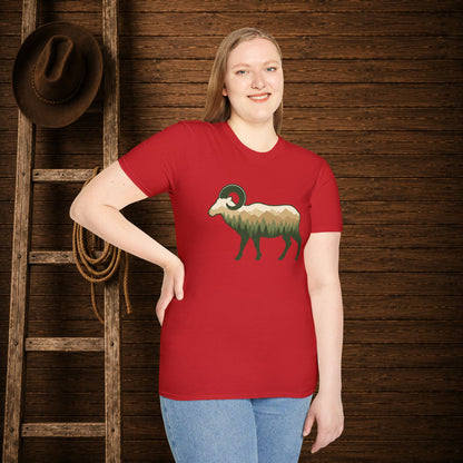Wilderness Big Horn Sheep  Adult Size T-Shirt
