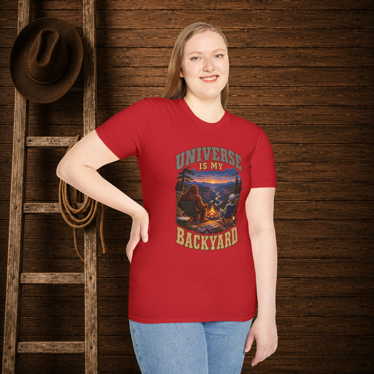 Universe Is My Backyard   Adult Size T-Shirt