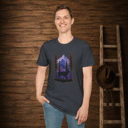 Twilight Elk   Adult Size T-Shirt