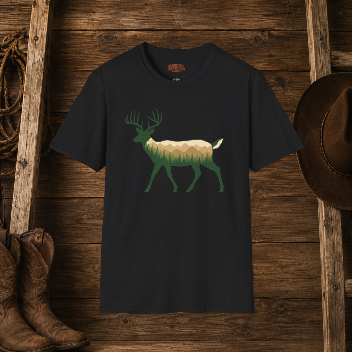 Wilderness Buck   Adult Size T-Shirt
