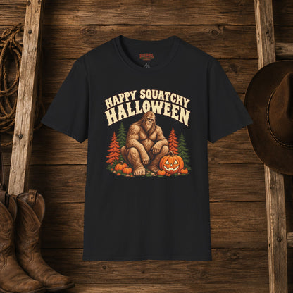 Squatchy Halloween   Adult Size T-Shirt