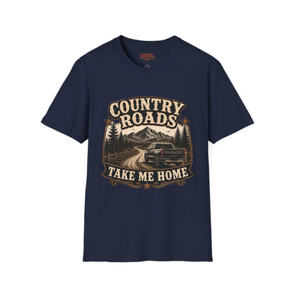 Country Roads Chevy   Adult Size T-Shirt