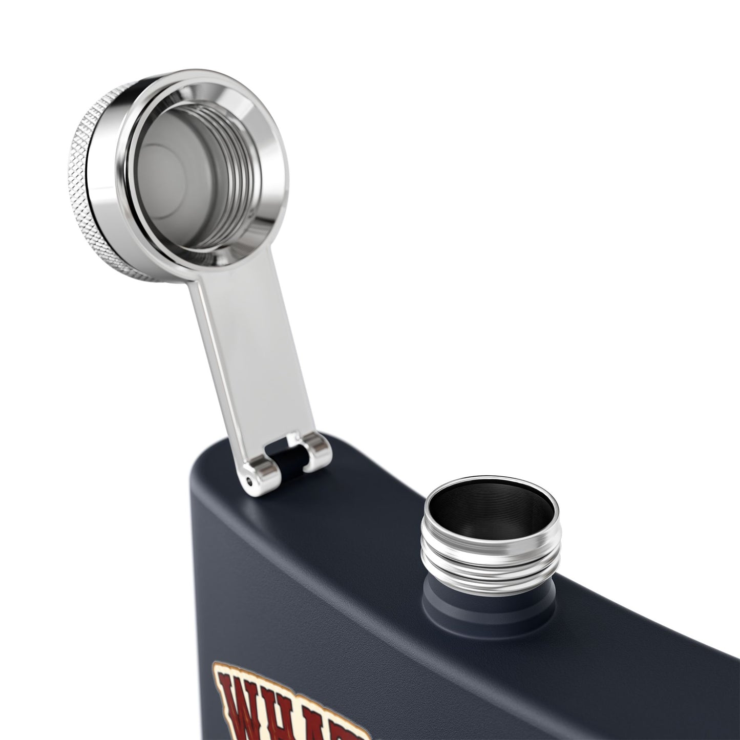 Happens At Campfire  Stainless Steel Flask, 6oz