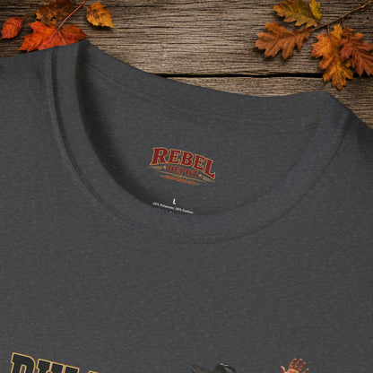 Bull Ran Out Of Time (Front)  Adult T-Shirt
