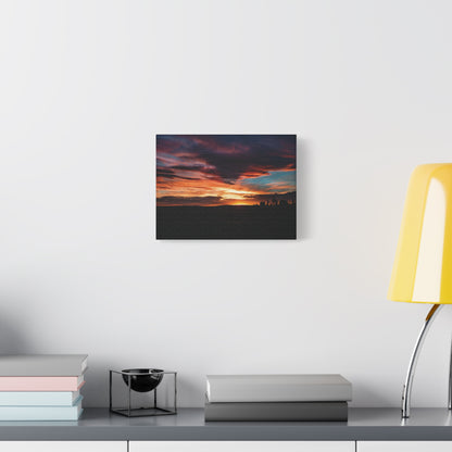 Country Sunset Matte Canvas Art