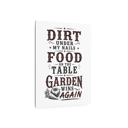 Garden Win  Metal Art Sign