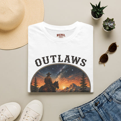 Outlaws Ride Wild   Adult Size T-Shirt