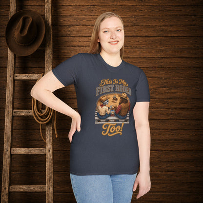 My First Rodeo Too   Adult Size T-Shirt
