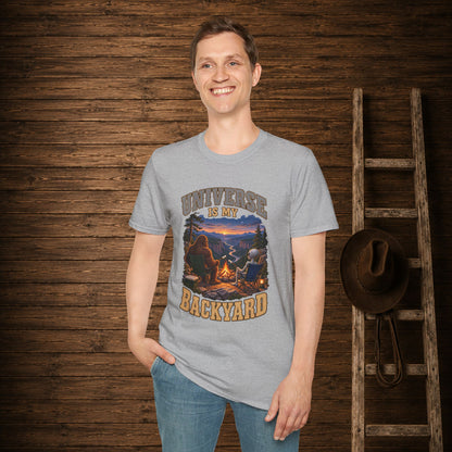 Universe Is My Backyard   Adult Size T-Shirt