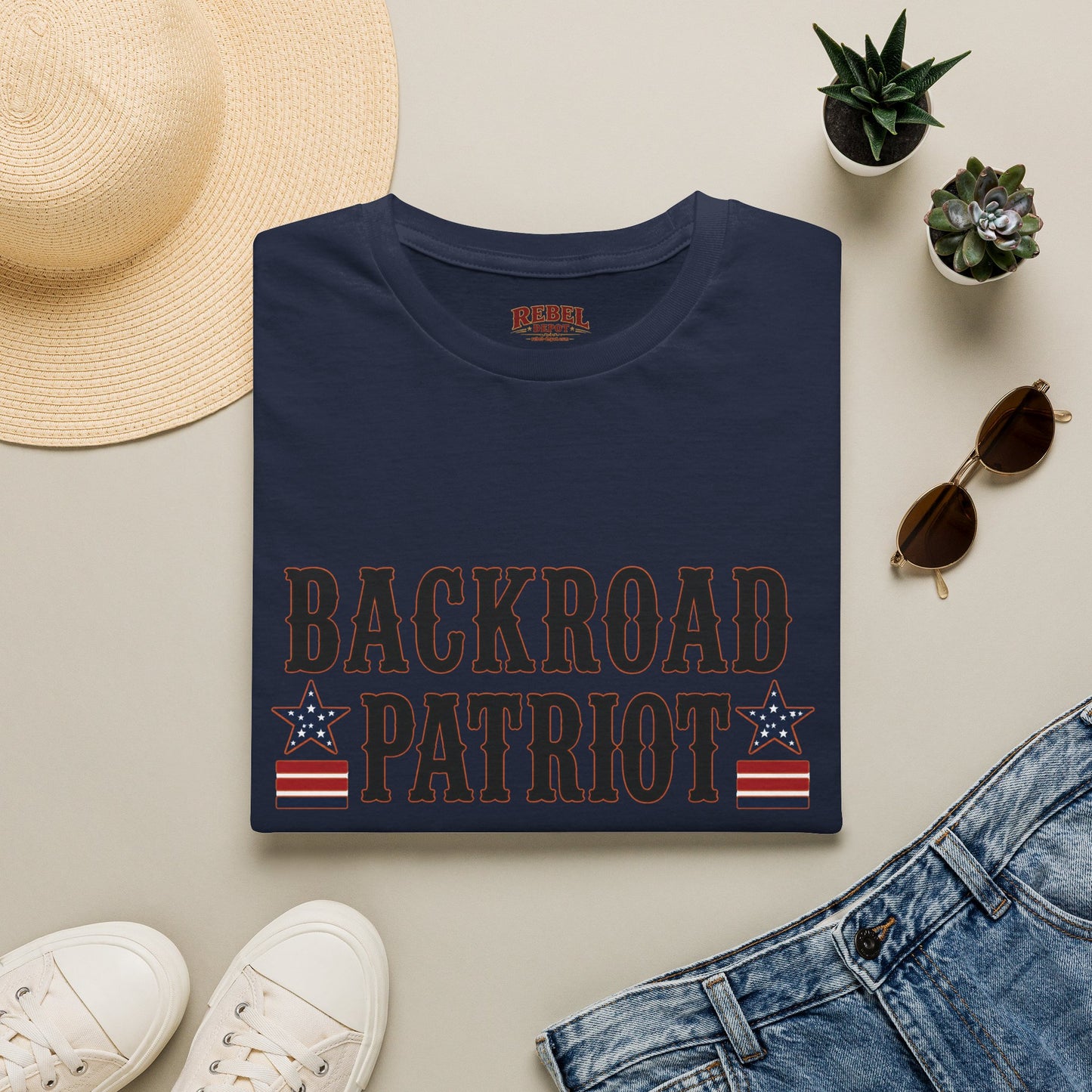 Backroad Patriot  Adult Size T-Shirt
