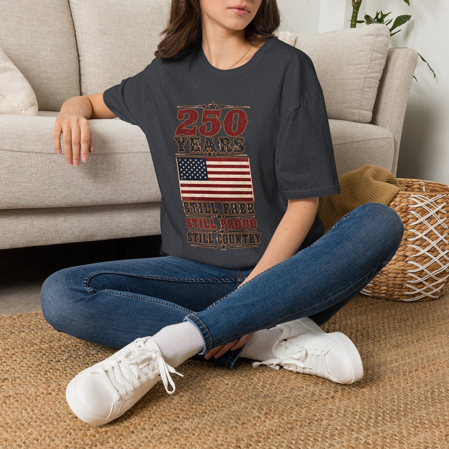 250 Years Free  Adult Size T-Shirt