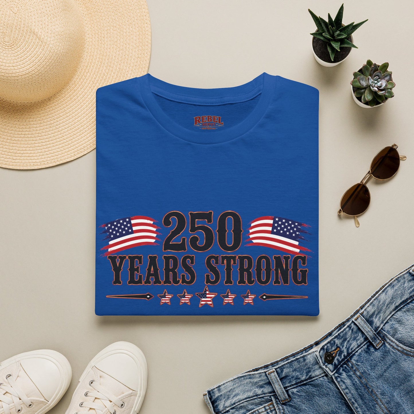 250 Years Strong  Adult Size T-Shirt