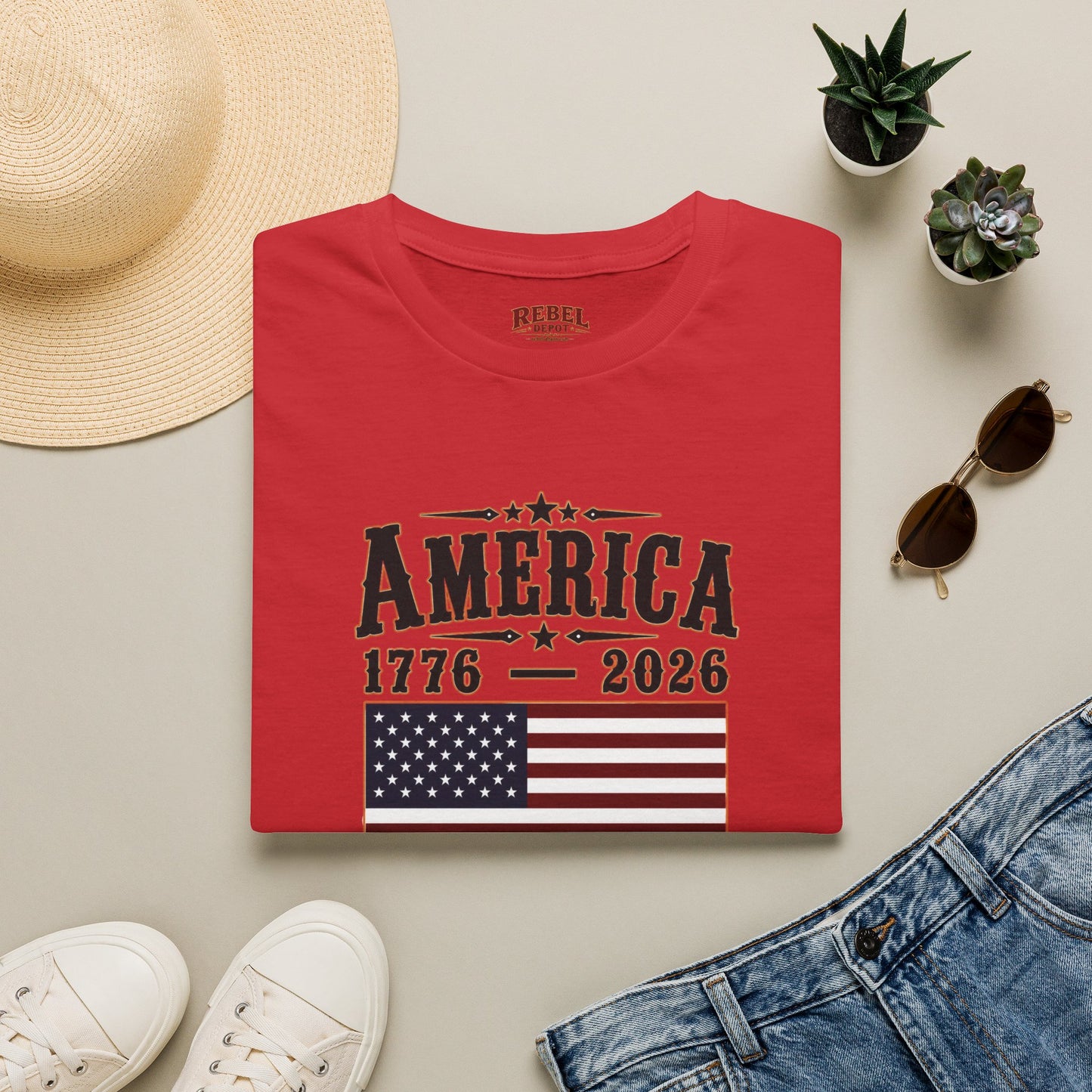America 1776-2026  Adult Size T-Shirt