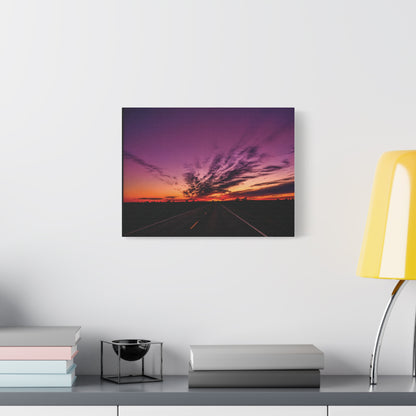 Backroad Sunset Matte Canvas