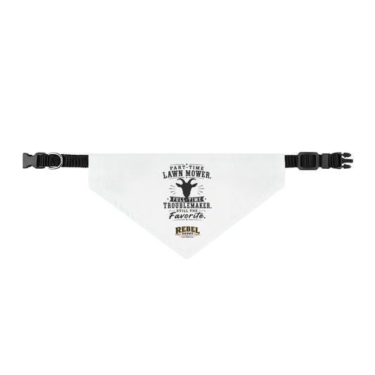 Goat Mower  Clip-on Pet Bandana