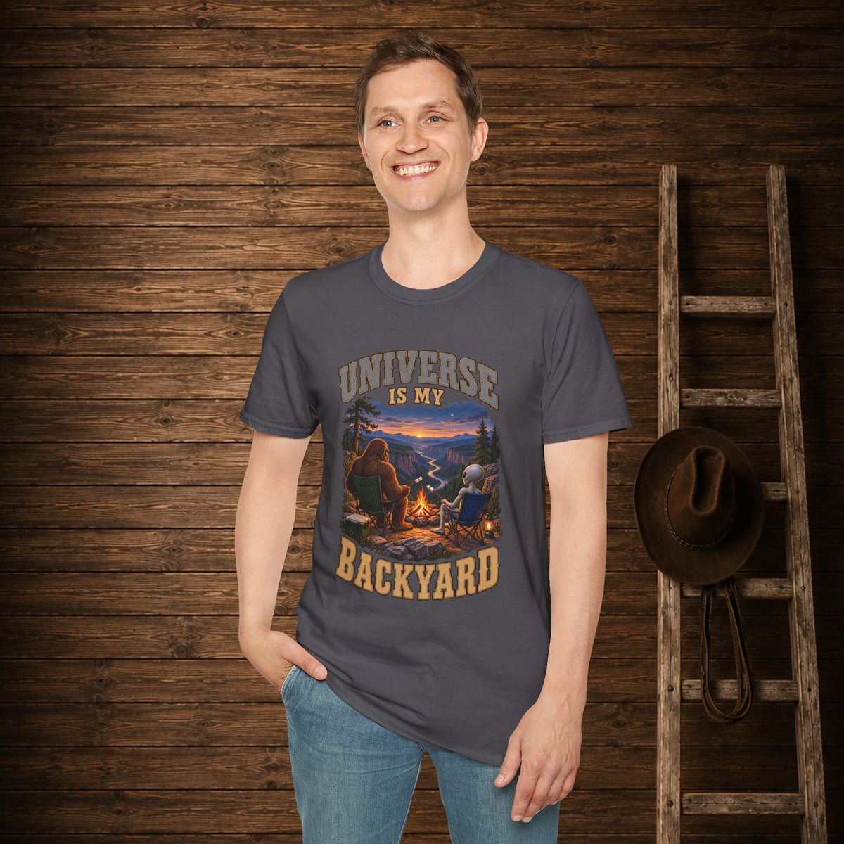 Universe Is My Backyard   Adult Size T-Shirt