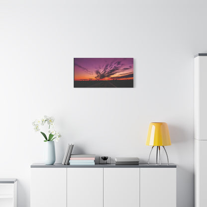 Backroad Sunset Matte Canvas